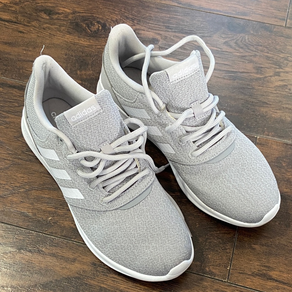 Adidas Light Gray Athletic Shoes